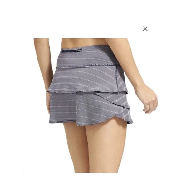 Athleta Skort Women’s Small Swagger Striped Dots Black White Golf Tennis - Picture 4 of 9